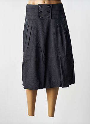 Fustă midi gri ZELTI femeie