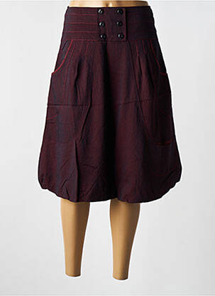 Fustă midi roșu ZELTI femeie