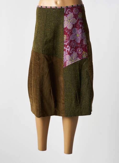 Fustă midi verde NID D'ABEILLE femeie