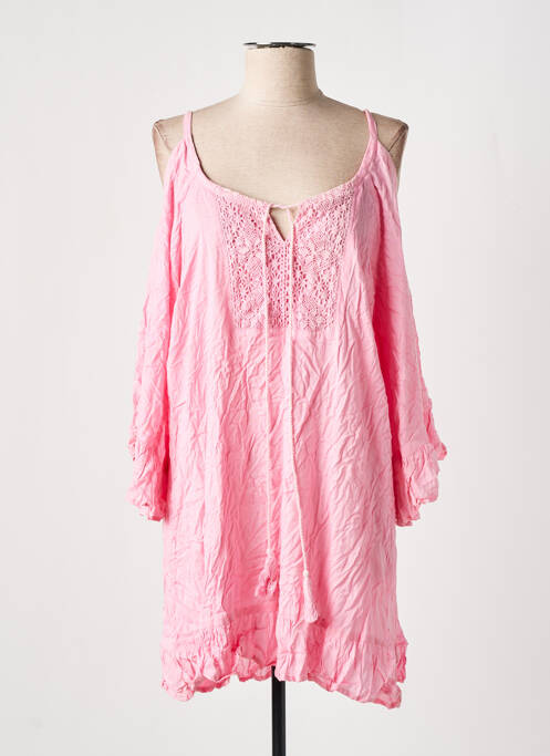 Rochie midi roz PINK P femeie