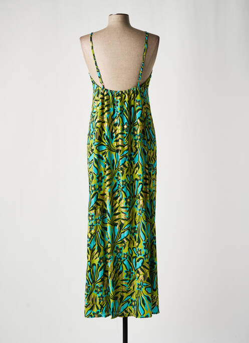 Rochie lungă verde LARA-ETHNICS femeie