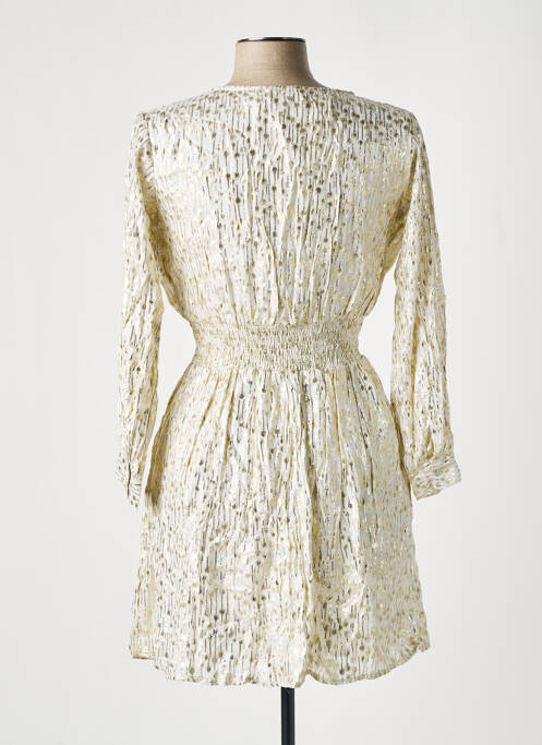 Rochie scurtă bej LARA-ETHNICS femeie