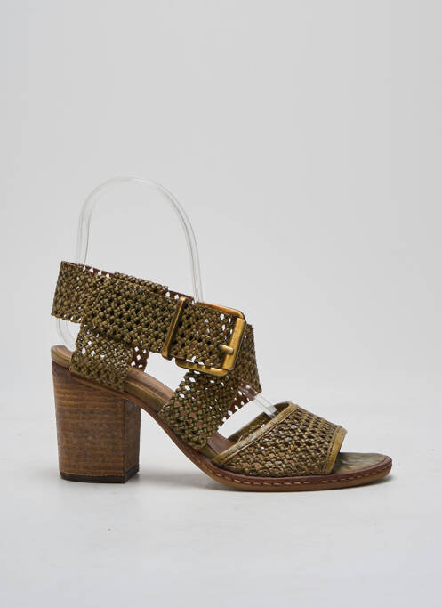 Sandale/Pantofi decupați verde LITTLE ...LA SUITE femeie