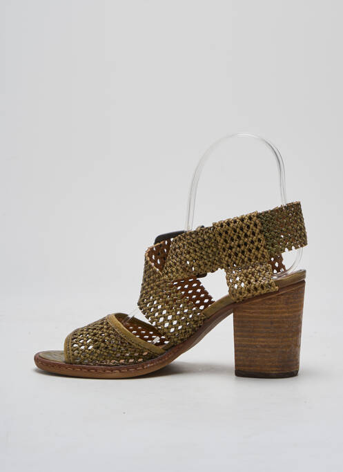 Sandale/Pantofi decupați verde LITTLE ...LA SUITE femeie
