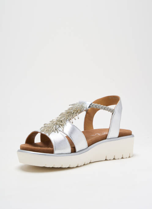 Sandale/Pantofi decupați argintiu ARA femeie
