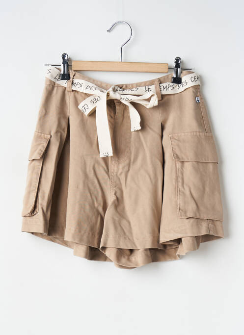 Șort bej LE TEMPS DES CERISES fată