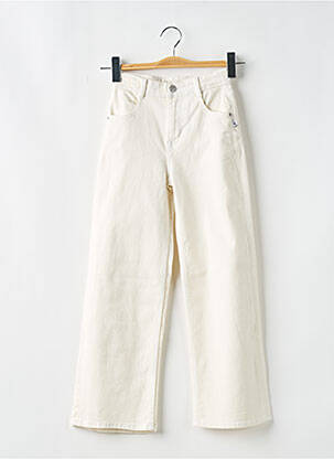 Blugi cu croială dreaptă bej LE TEMPS DES CERISES fată