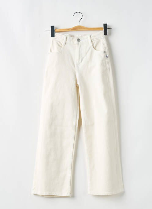 Blugi cu croială dreaptă bej LE TEMPS DES CERISES fată