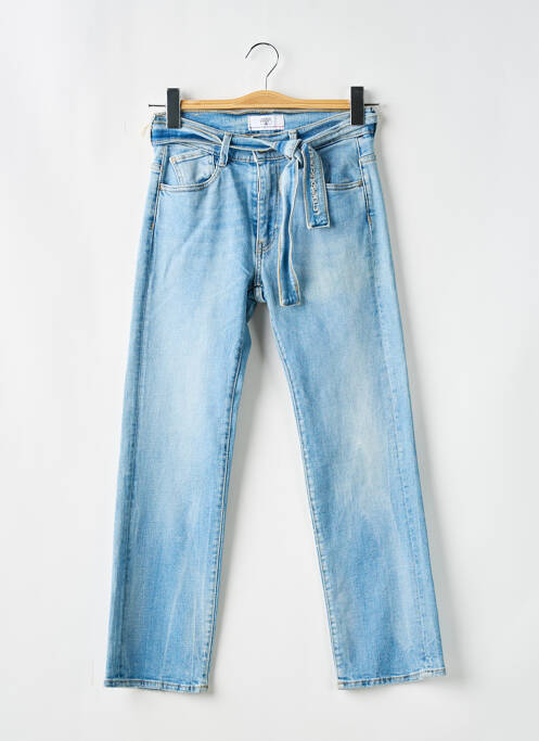 Blugi cu croială slim albastru LE TEMPS DES CERISES fată