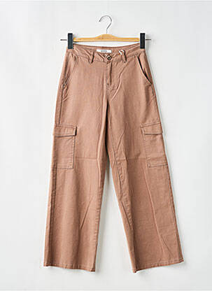 Pantalon cargo buzunare maro GARCIA fată