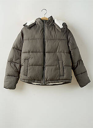 Geacă matlasată verde LE TEMPS DES CERISES fată