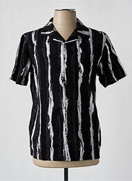 Cămașă cu mâneci scurte guler tip costum negru VOLCOM homme