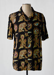 Cămașă cu mâneci scurte guler tip costum negru VOLCOM homme