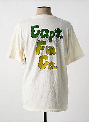 Tricou bio mâneci scurte bej CAPTAIN FIN bărbat