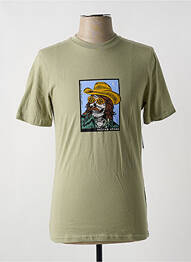 Tricou elasticitate mâneci scurte verde VOLCOM homme