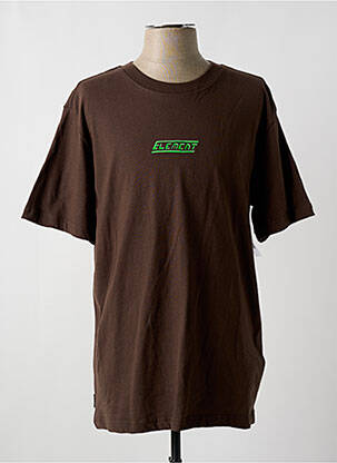 Tricou bio mâneci scurte maro ELEMENT bărbat