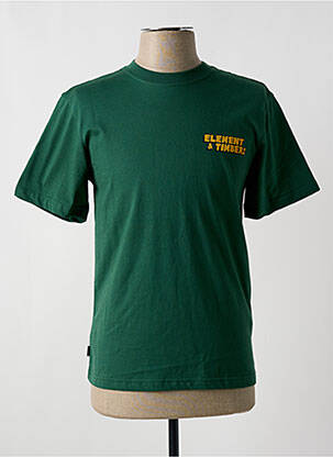 Tricou bio mâneci scurte verde ELEMENT bărbat