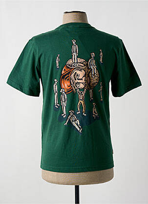 Tricou bio mâneci scurte verde ELEMENT bărbat