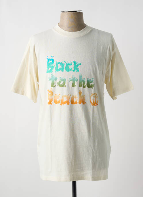 Tricou bej CAPTAIN FIN bărbat