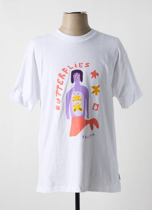 Tricou alb VOLCOM bărbat