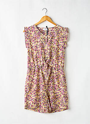 Salopetă scurtă galben LE TEMPS DES CERISES fată