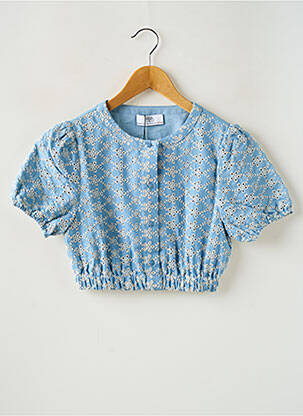 Top albastru LE TEMPS DES CERISES fată