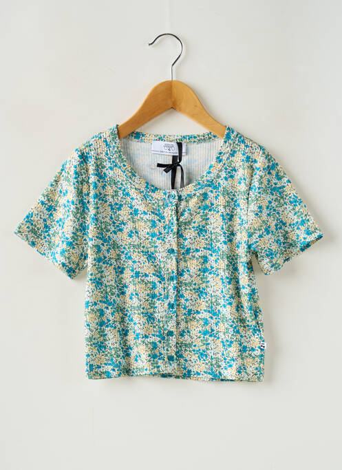 Top albastru LE TEMPS DES CERISES fată