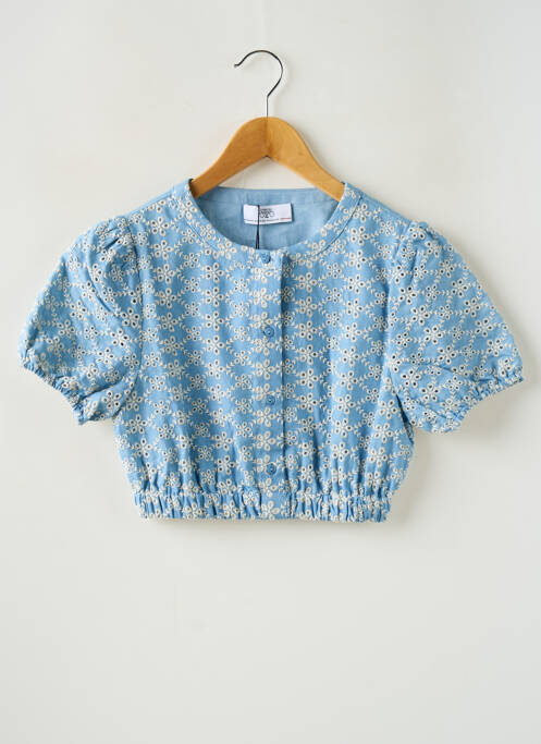 Top albastru LE TEMPS DES CERISES fată