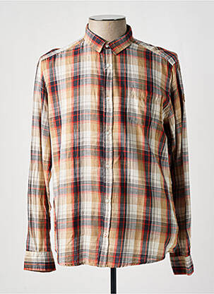 Cămașă cu mâneci lungi bej TBS bărbat