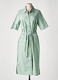 Rochie midi mâneci scurte mâneci scurte verde ÉTYMOLOGIE femme