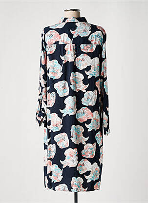 Rochie midi imprimeu floral mâneci lungi albastru TOM TAILOR femeie