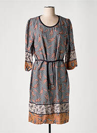 Rochie midi mâneci 3/4 mâneci 3/4 albastru GRIFFON femme