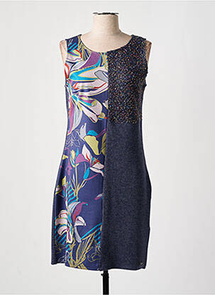 Rochie midi fără mâneci fără mâneci albastru SMASH WEAR femeie