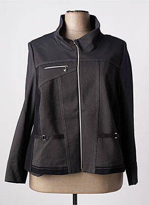 Jachete casual guler rotund negru CHRISTINE LAURE femeie