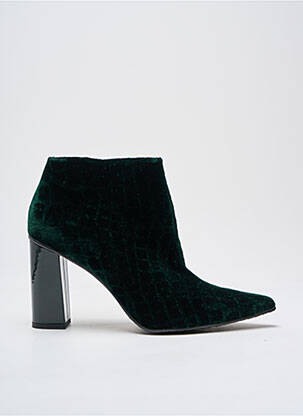 Botine/ghete vârf ascuțit toc de 7 la 9 cm verde LODI femeie