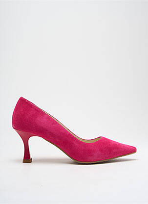 Pantofi cu toc nubuc toc de 4 la 6 cm roz LODI femeie