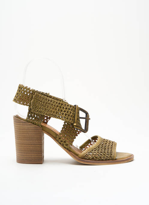 Sandale/Pantofi decupați verde LITTLE ...LA SUITE femeie