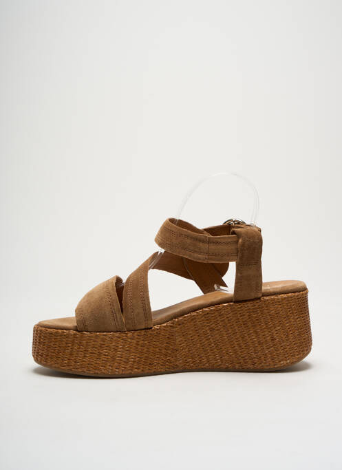 Sandale/Pantofi decupați maro ALPE femeie