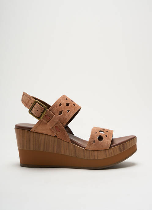 Sandale/Pantofi decupați maro ALPE femeie