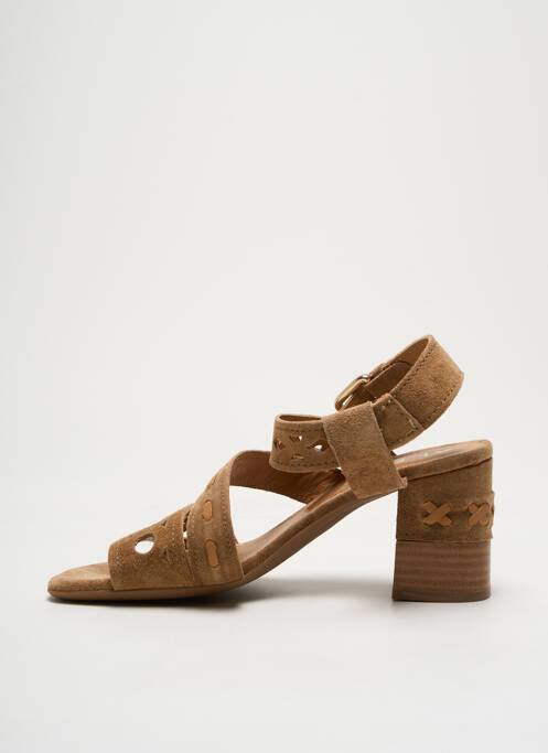 Sandale/Pantofi decupați maro ALPE femeie