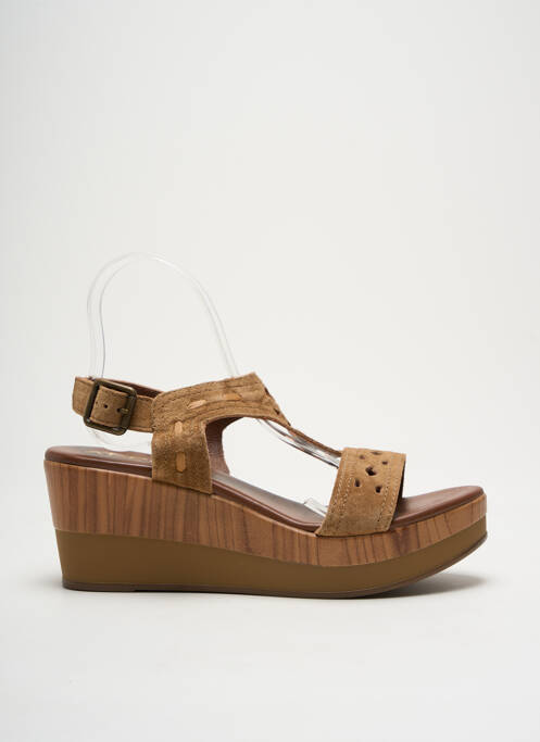 Sandale/Pantofi decupați maro ALPE femeie