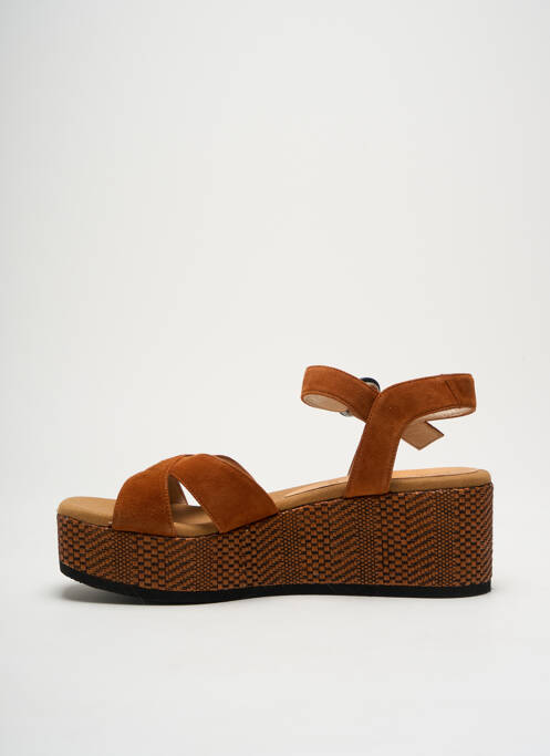 Sandale/Pantofi decupați maro GADEA femeie