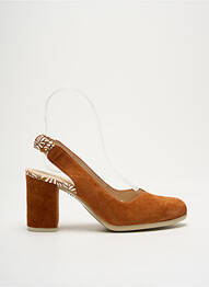 Pantofi cu toc toc de 4 la 6 cm maro GADEA femme