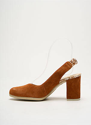 Pantofi cu toc toc de 4 la 6 cm maro GADEA femeie