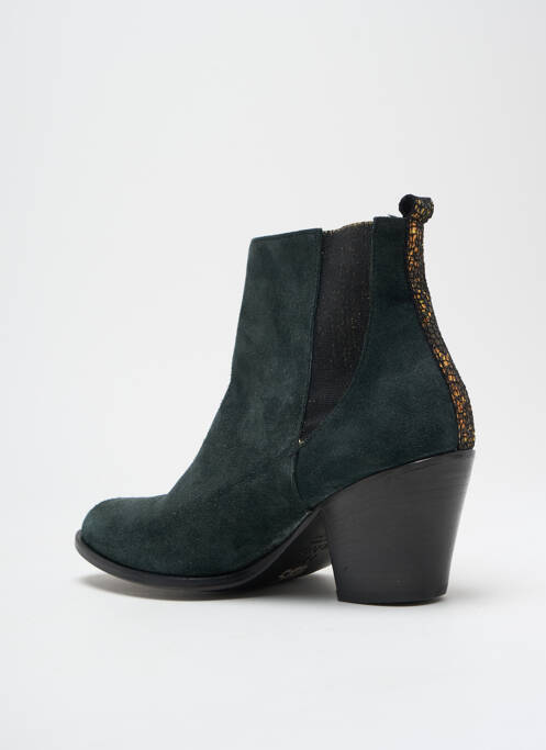 Botine/Ghete verde BLU VELVET femeie