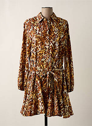 Rochie scurtă maro RETRO & ICONE femeie