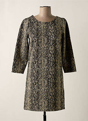 Rochie scurtă mâneci 3/4 mâneci 3/4 bej VINTAGE LOVE femeie