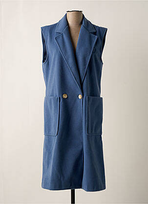 Palton lung albastru SENS UNIQ femeie