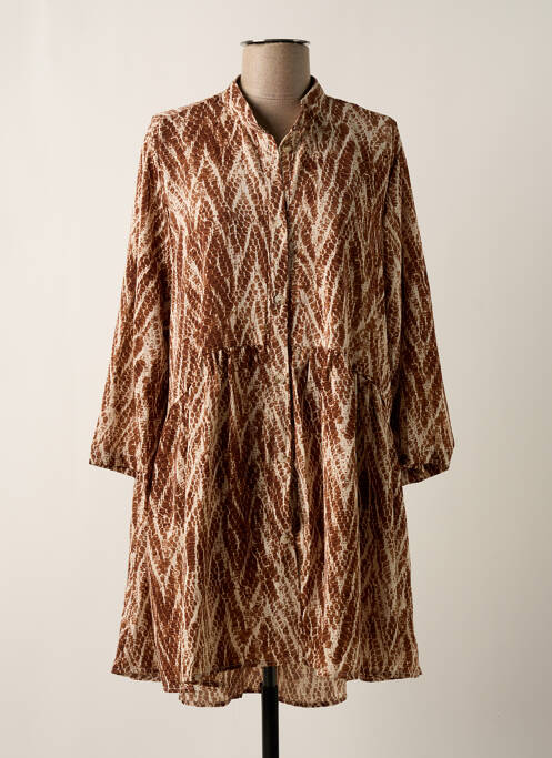 Rochie scurtă maro JCL femeie