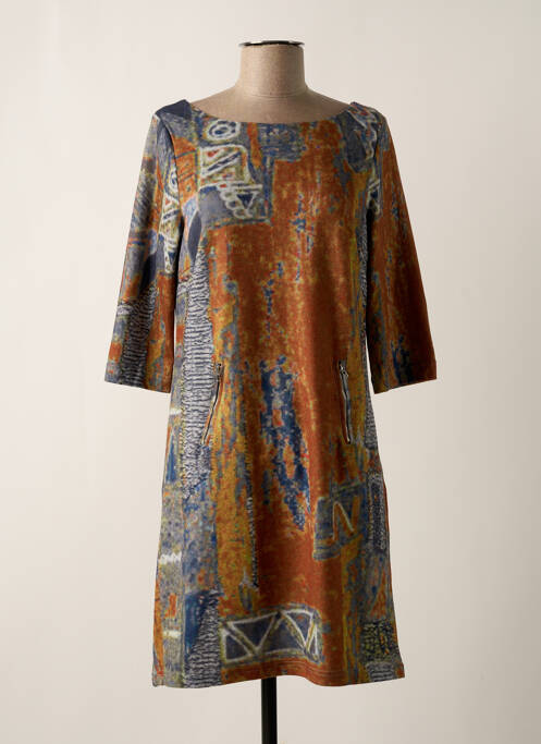 Rochie midi maro LULU.H femeie